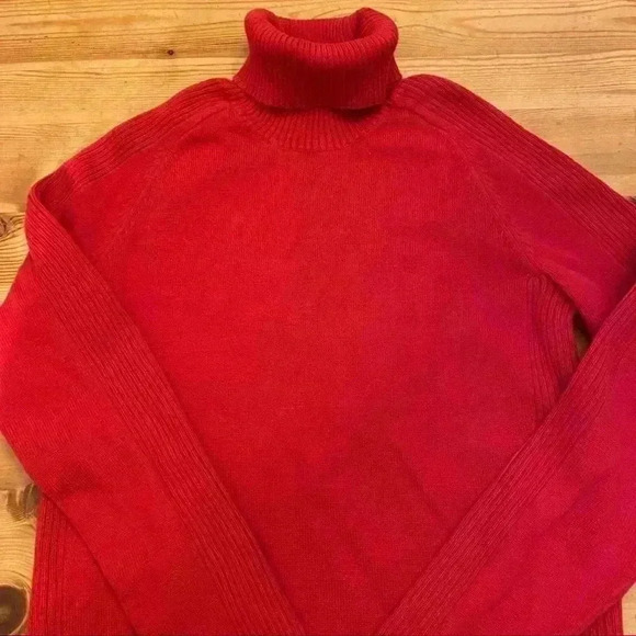 Polo jeans Company red turtleneck cotton women’s M - Picture 4 of 10